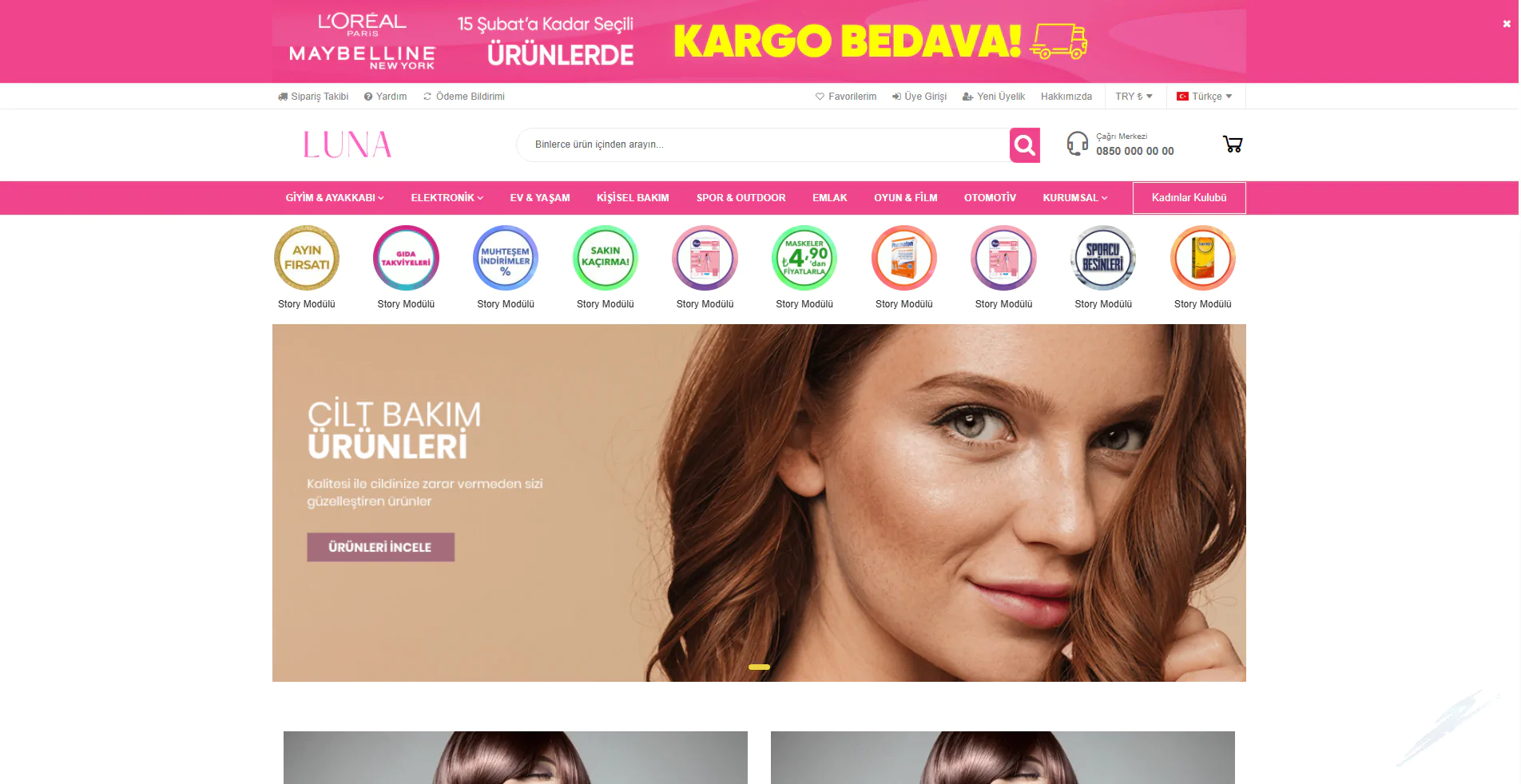 Profesyonel E-Ticaret Kozmetik&Kişisel Bakım Sitesi Yazılımı